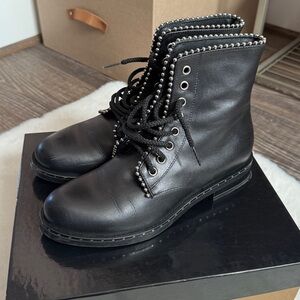 Michele Lopriore Black Studded Women's Boots